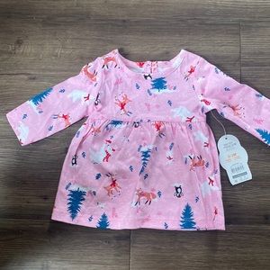Brand new little girls, shirt, winter animals design